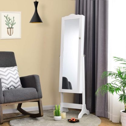 💝Last day of clearance!!💝Buy 2 Free Shipping✨Gold & Silver Safekeeper Mirrored Jewelry Cabinet