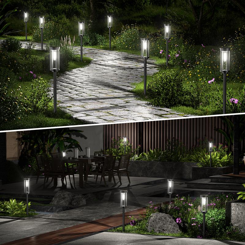 💝𝗧𝗼𝗱𝗮𝘆'𝘀 𝗦𝗽𝗲𝗰𝗶𝗮𝗹𝘀💝Buy 2 Get 2 Free💡Outdoor Solar Pathway Garden Lights - 4 Pack
