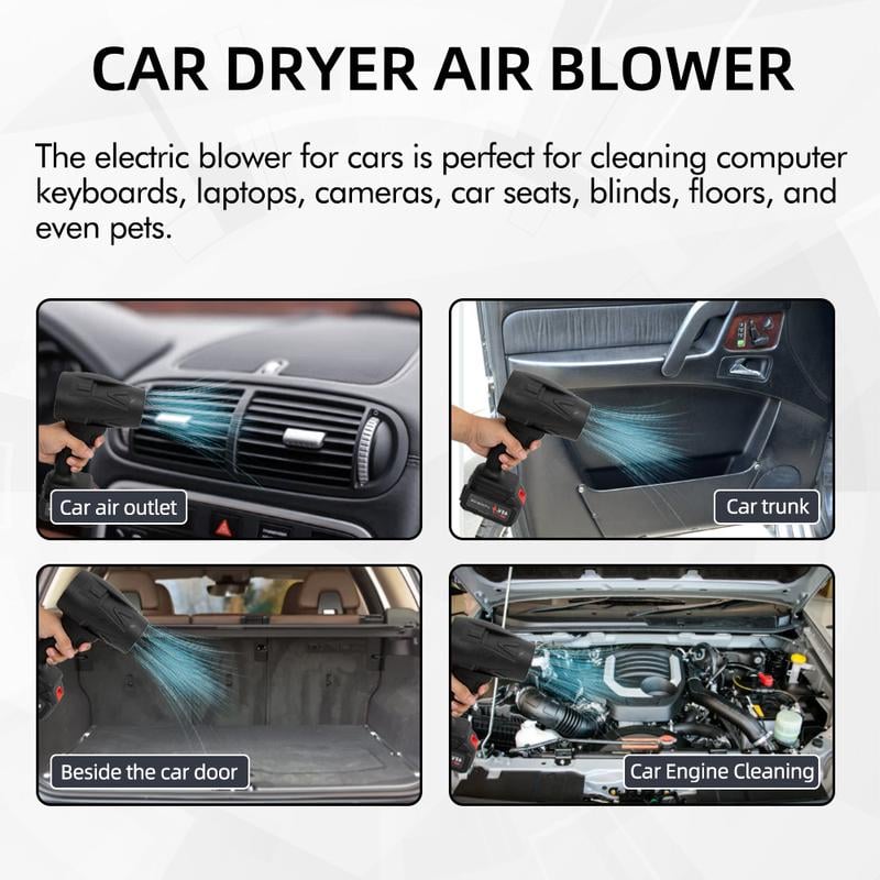 🔥HOT SALE NOW!!!💝Buy 2 Get 2 Free ✨Turbo Jet Blower, Cordless Turbo Super Power Air Duster
