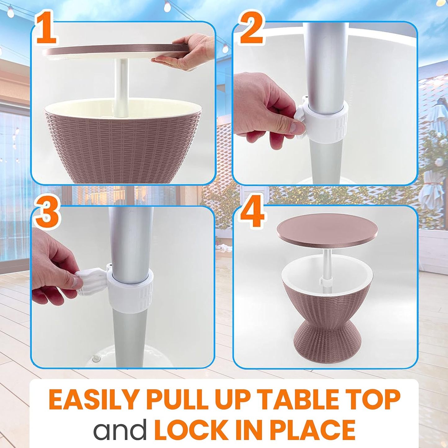 💝𝗧𝗼𝗱𝗮𝘆'𝘀 𝗦𝗽𝗲𝗰𝗶𝗮𝗹𝘀💝Buy 2 Get 2 Free🧊Outdoor Cool Bar Table