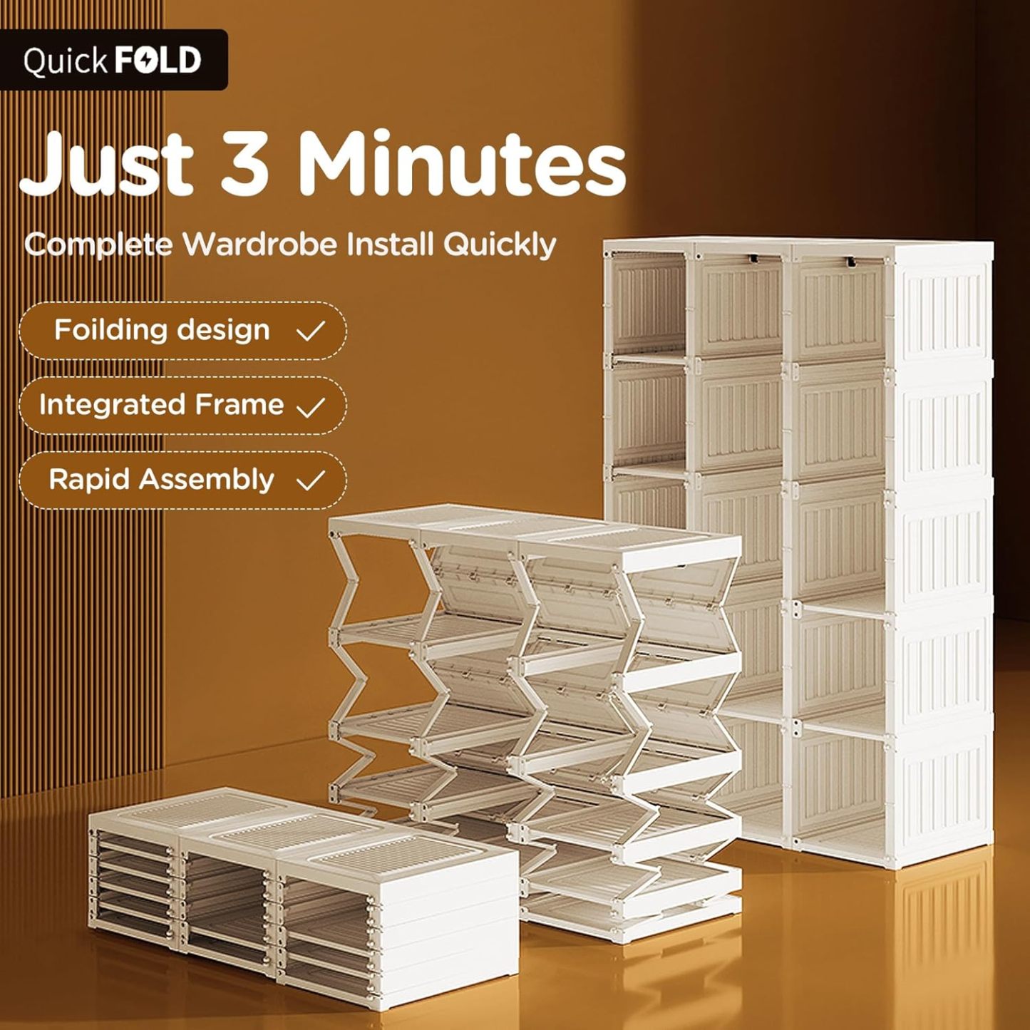 🎉𝗧𝗼𝗱𝗮𝘆'𝘀 𝗦𝗽𝗲𝗰𝗶𝗮𝗹𝘀💝Buy 2 Get 2 Free ✨Portable Wardrobe Closet Storage Organizer