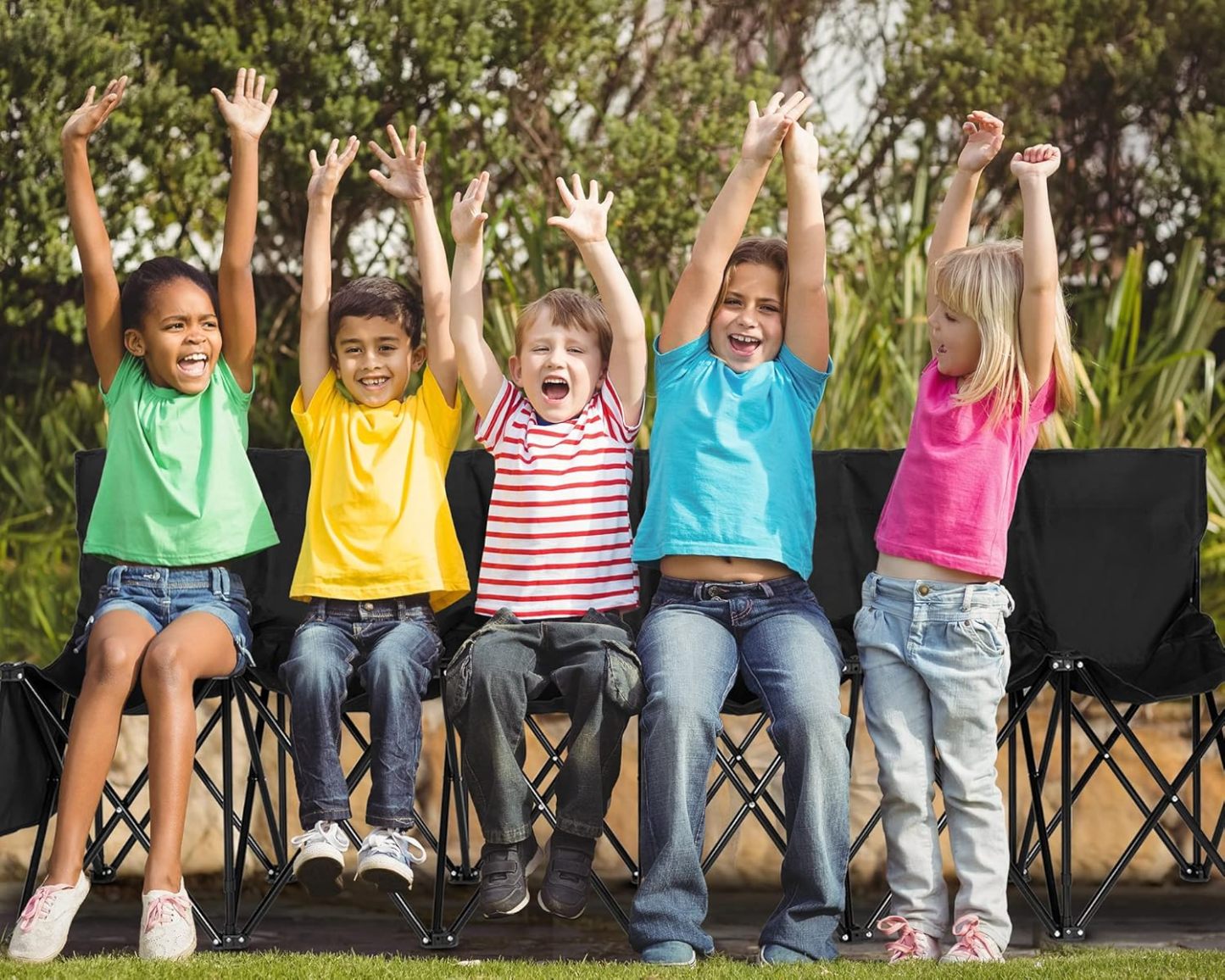 🔥HOT SALE NOW!!!💝Buy 2 Get 2 Free ✨Portable Folding Soccer Bench Chair