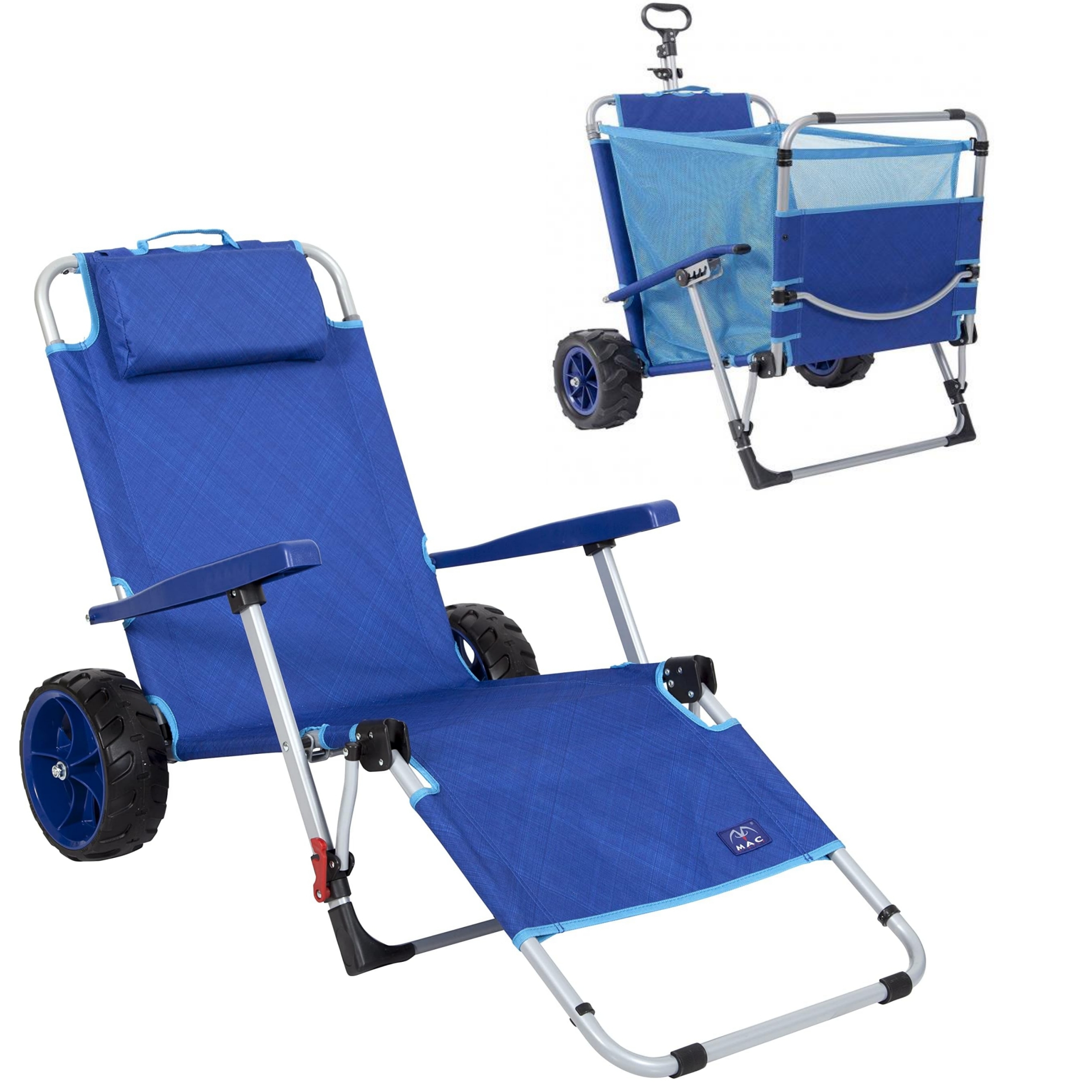 💝𝗧𝗼𝗱𝗮𝘆'𝘀 𝗦𝗽𝗲𝗰𝗶𝗮𝗹𝘀💝Buy 2 Get 2 Free🏖️Foldable Chaise Lounge Chair with Integrated Wagon Pull Cart