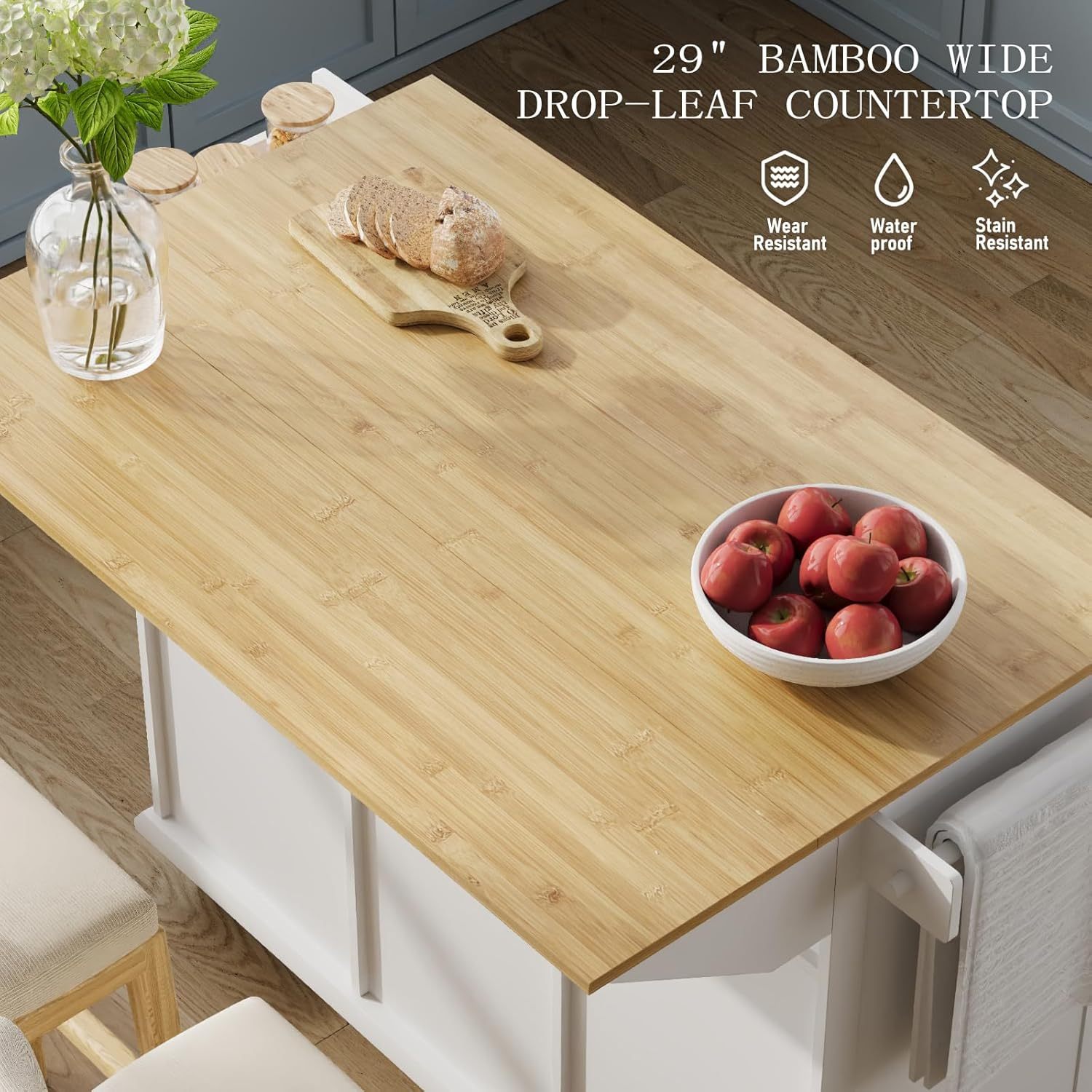 💝Last day of clearance $27.99!!✨Mobile Kitchen Island Table