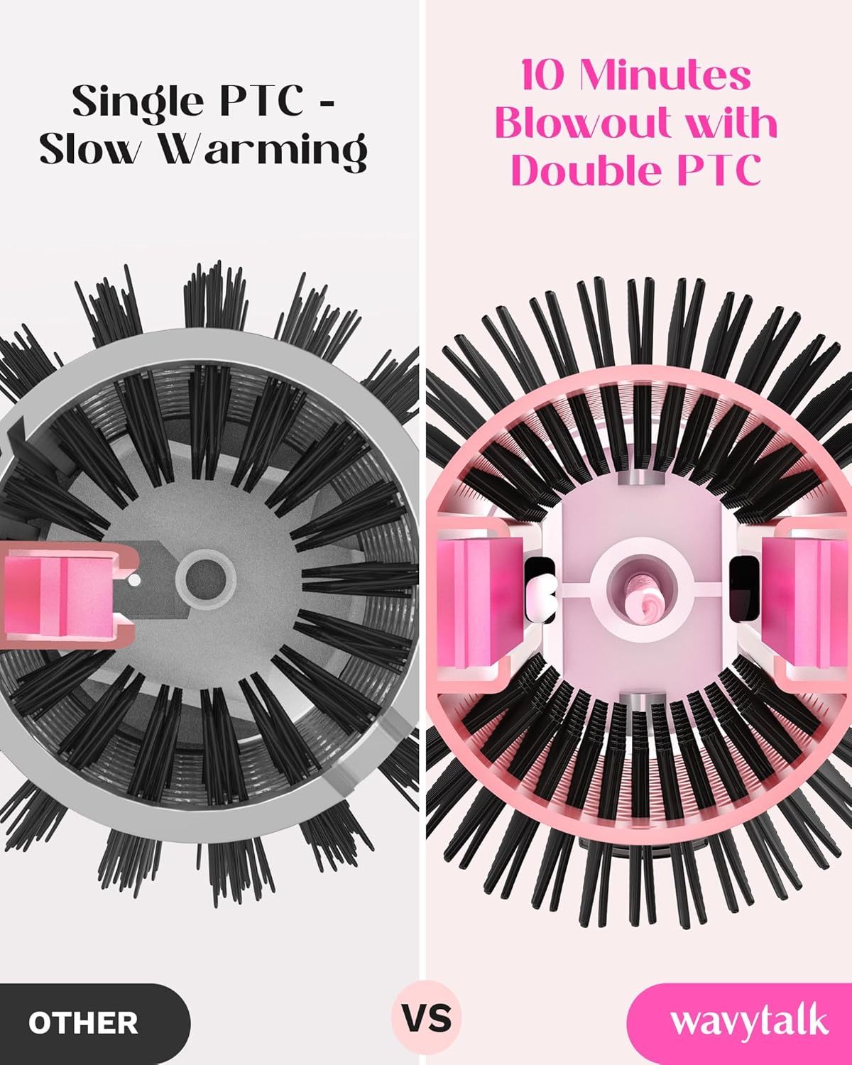 💝𝗧𝗼𝗱𝗮𝘆'𝘀 𝗦𝗽𝗲𝗰𝗶𝗮𝗹𝘀💝Buy 1 Get 1 Free💃Negative Ion Thermal Brush 1.5 Inch for Blowout Look