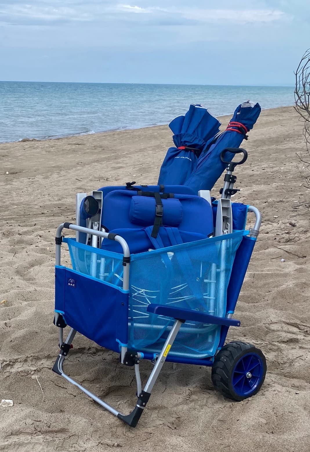 💝𝗧𝗼𝗱𝗮𝘆'𝘀 𝗦𝗽𝗲𝗰𝗶𝗮𝗹𝘀💝Buy 2 Get 2 Free🏖️Foldable Chaise Lounge Chair with Integrated Wagon Pull Cart