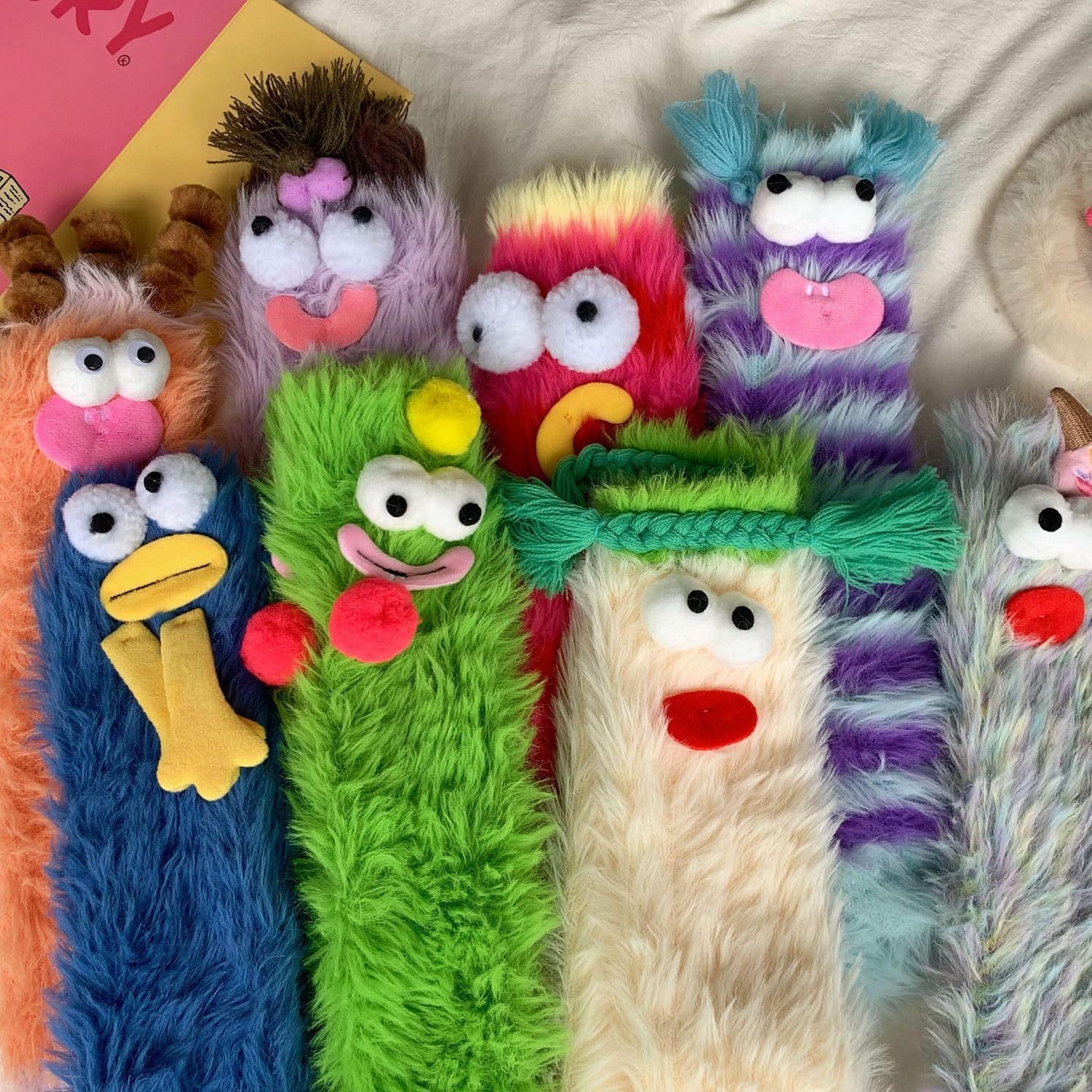 Unleash the Cuteness❄️: Warm & Cozy Fluffy Cartoon Monster Socks on Sale! 🧦👾