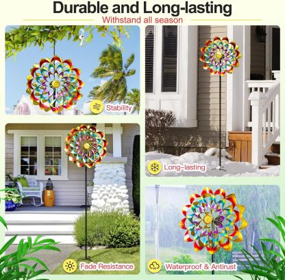 🎉Last day clearance sale💝✨ Buy 2 Get 2 Free ✨Girl Next Door 84" Tall Garden Trowel Wind Spinner