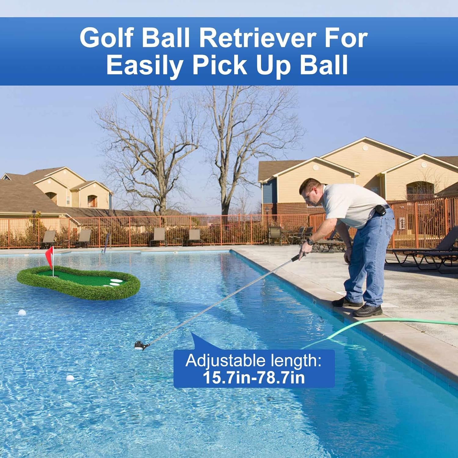 🔥HOT SALE NOW!!!💝Buy 2 Get 2 Free⛳Floating Golf Green for Pool