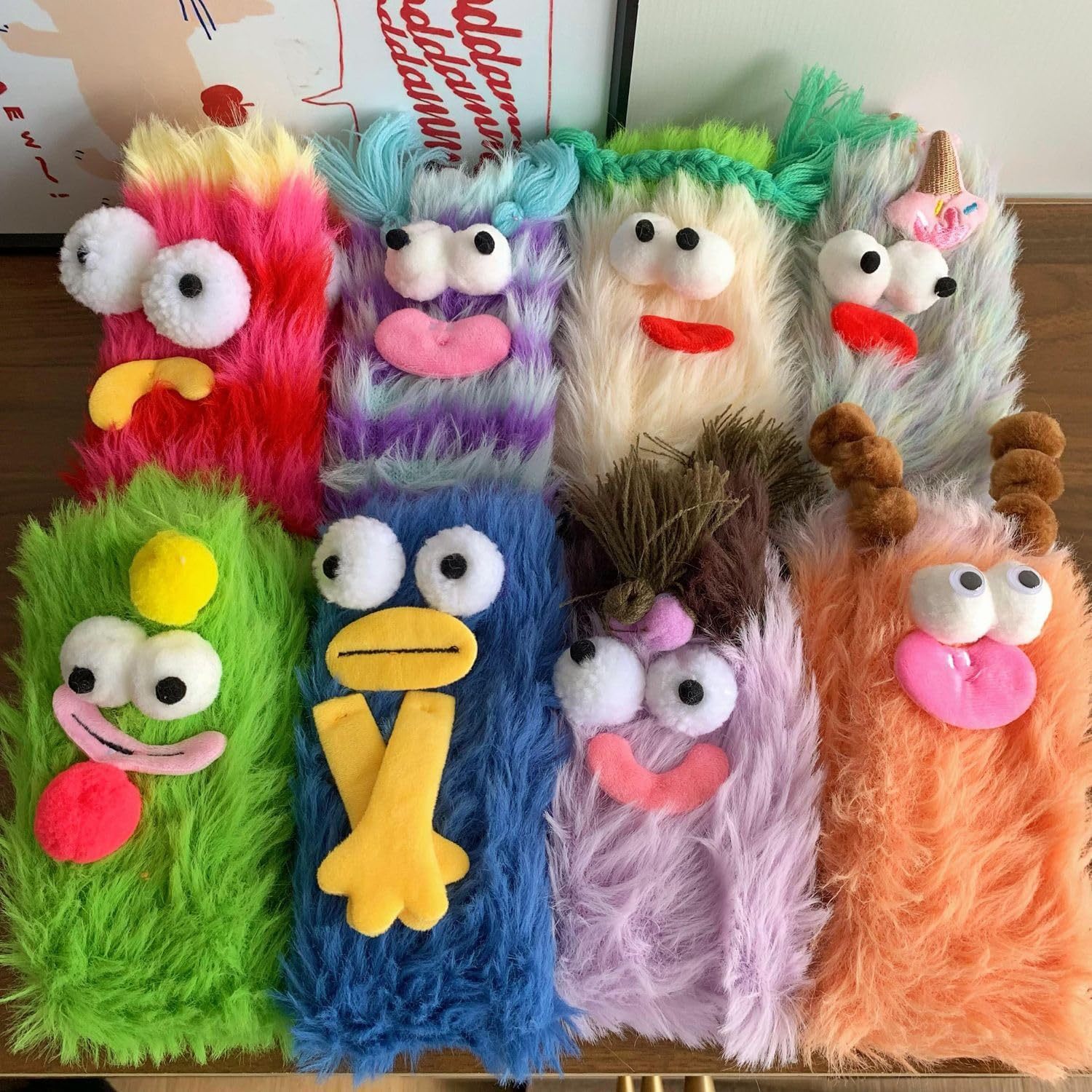 Unleash the Cuteness❄️: Warm & Cozy Fluffy Cartoon Monster Socks on Sale! 🧦👾