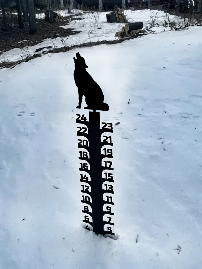 🔥Early Christmas Sale 50% Off-Iron Art Snow Gauge