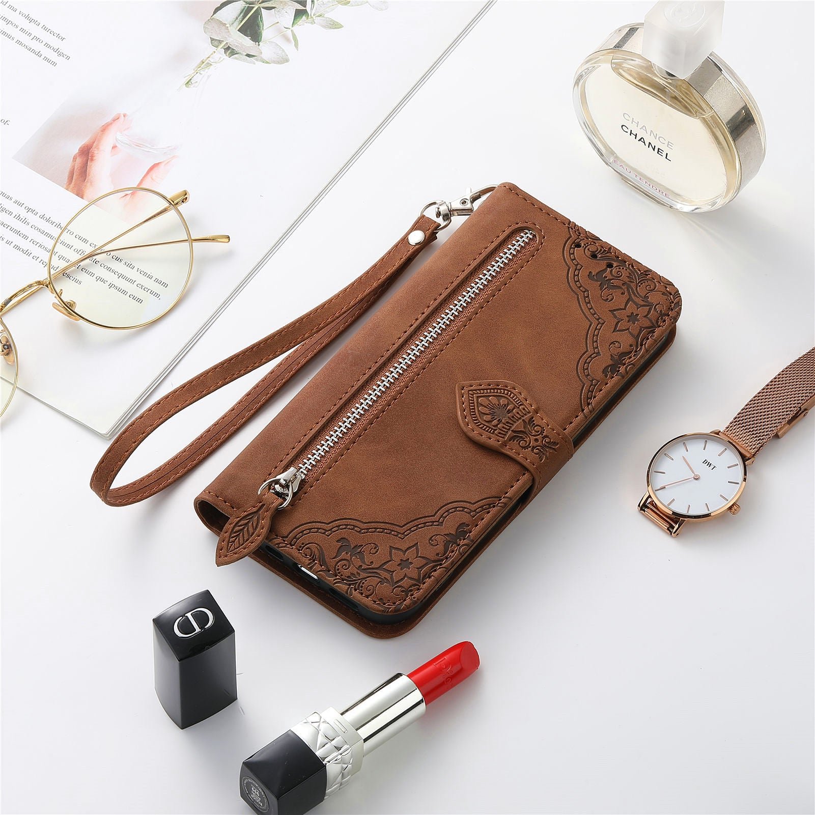 Versatile Elegance Wallet Flip Case for iPhone