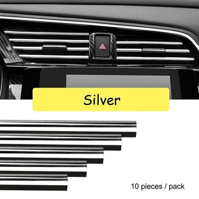✨Chrome Styling Moulding Car Air Vent Trim Strip🚗