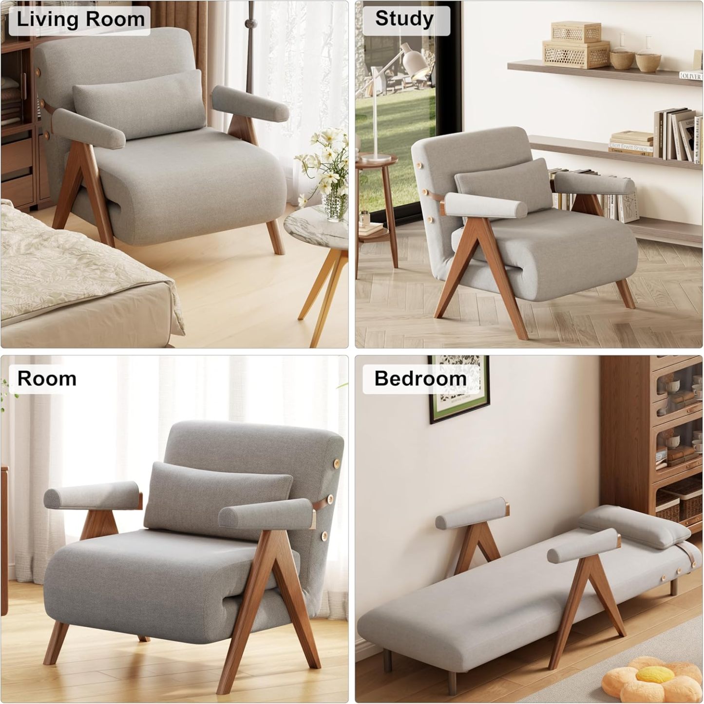 💝𝗧𝗼𝗱𝗮𝘆'𝘀 𝗦𝗽𝗲𝗰𝗶𝗮𝗹𝘀💝Buy 2 Get 2 Free💥3-in-1 Convertible Sleeper Chair Sofa Bed