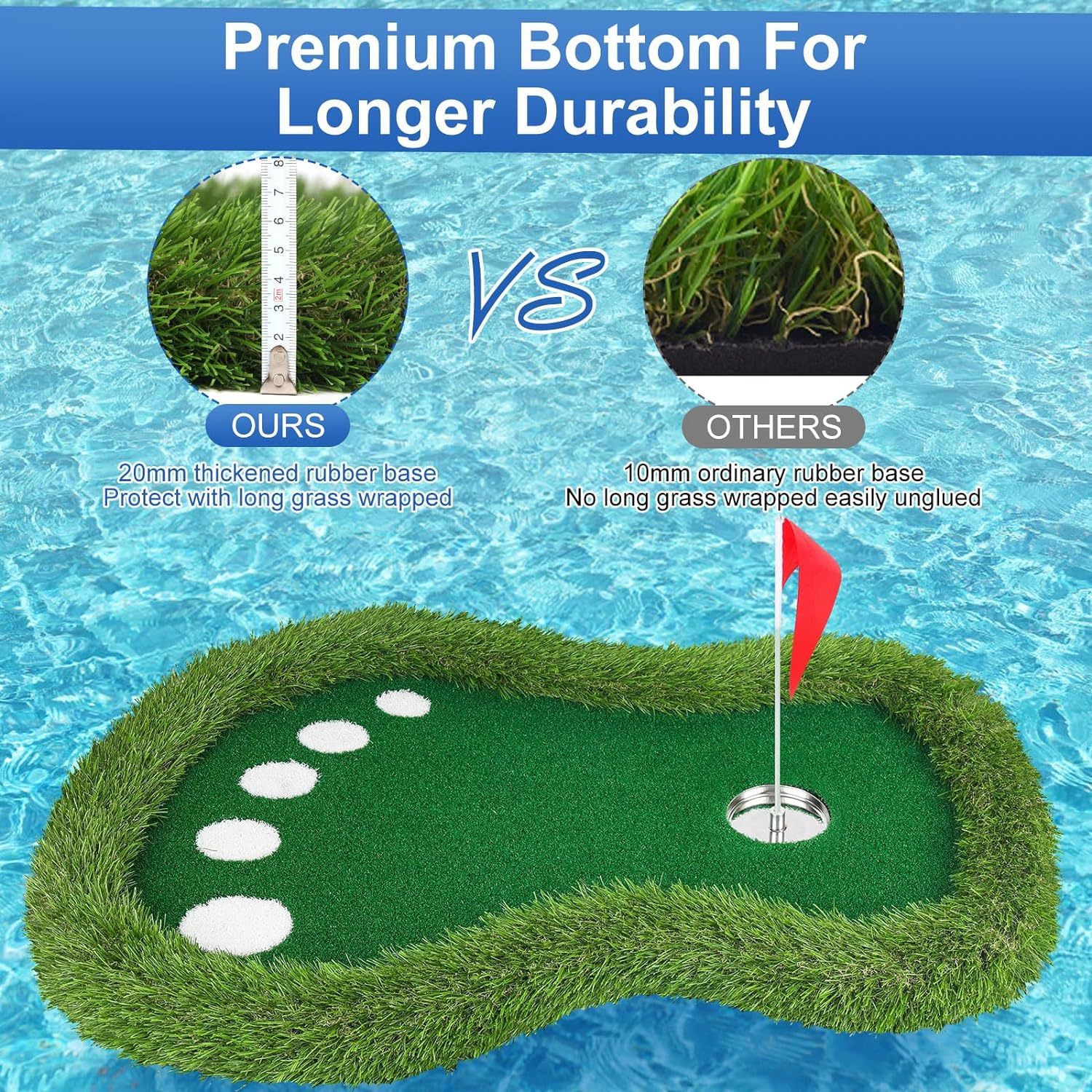 🔥HOT SALE NOW!!!💝Buy 2 Get 2 Free⛳Floating Golf Green for Pool