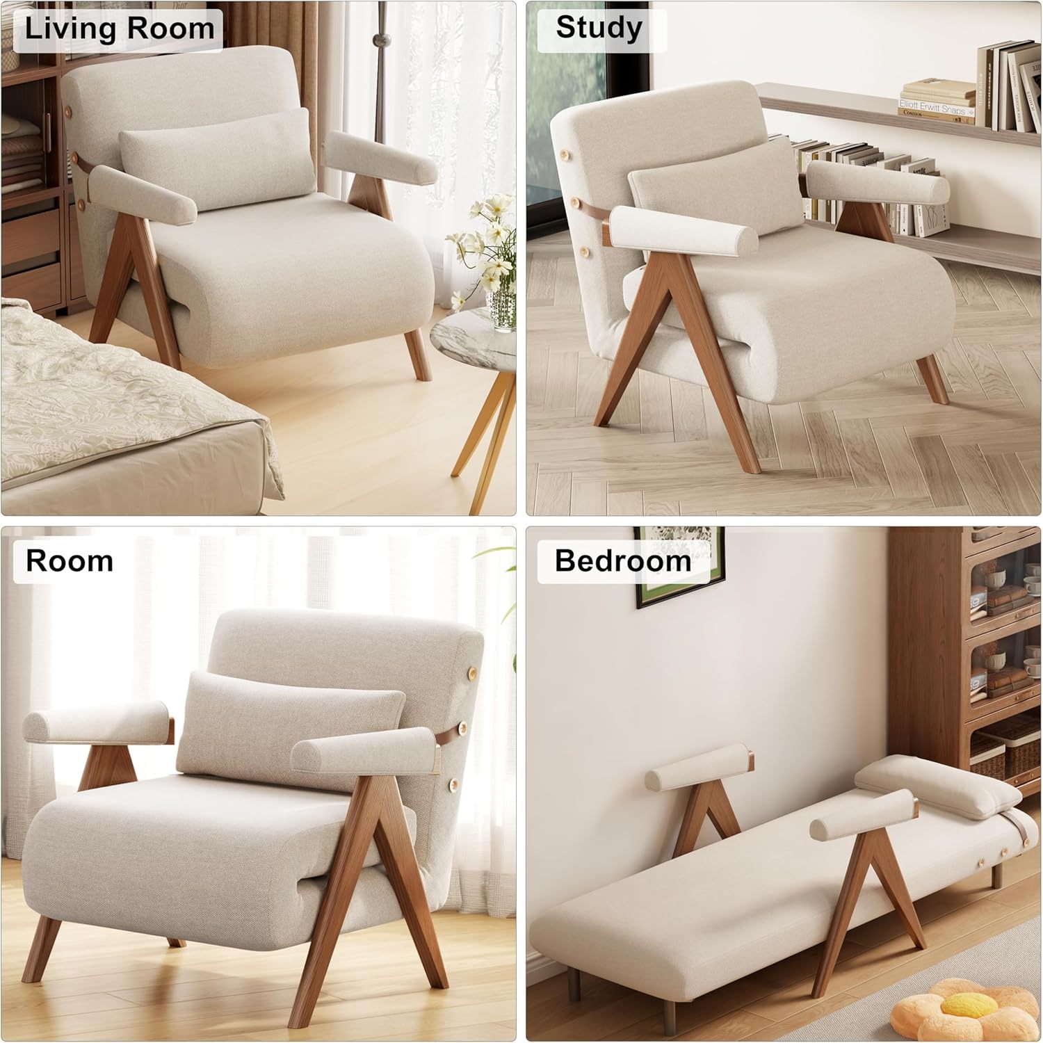 💝𝗧𝗼𝗱𝗮𝘆'𝘀 𝗦𝗽𝗲𝗰𝗶𝗮𝗹𝘀💝Buy 2 Get 2 Free💥3-in-1 Convertible Sleeper Chair Sofa Bed