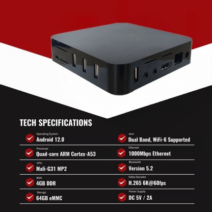 💝𝗧𝗼𝗱𝗮𝘆'𝘀 𝗦𝗽𝗲𝗰𝗶𝗮𝗹𝘀💝Buy 2 Free Shipping⏰S5 Max Smart 6K TV Box