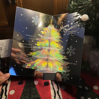 🔥Early Black Friday Sale - 3D Glitter Christmas Tree Greeting Card