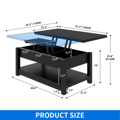 🎉Last day clearance sale💝Buy 2 Get 2 Free ✨3 in 1 Multi-Function Lift Top Coffee Tables with Storage