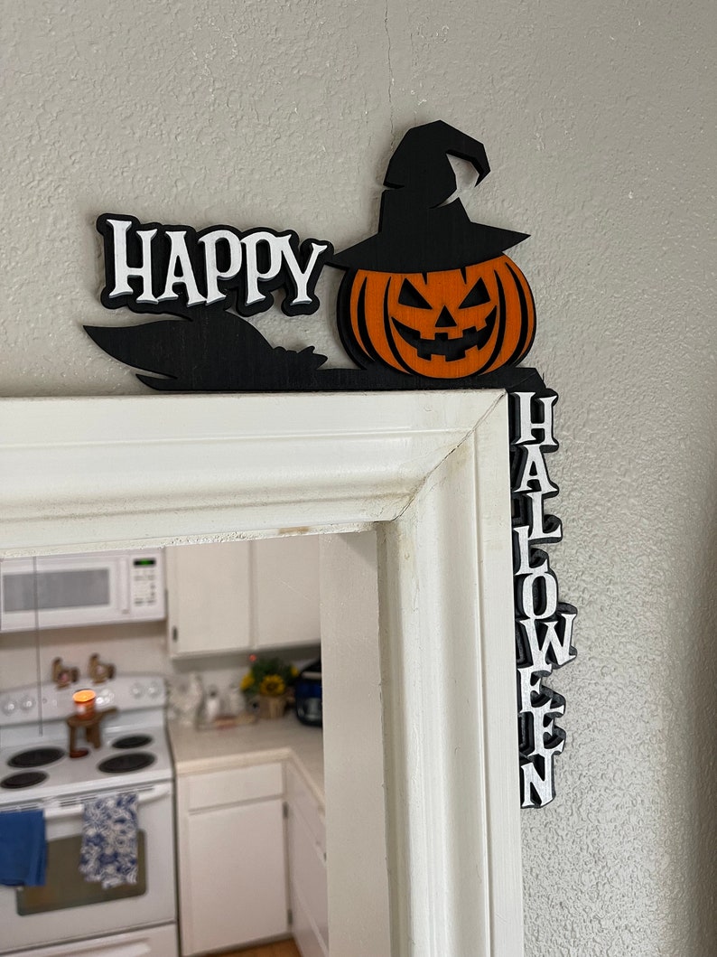 Halloween Door Corner Sign