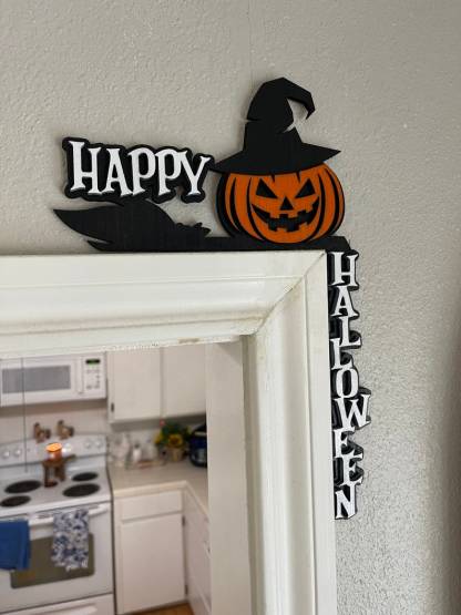 Halloween Door Corner Sign