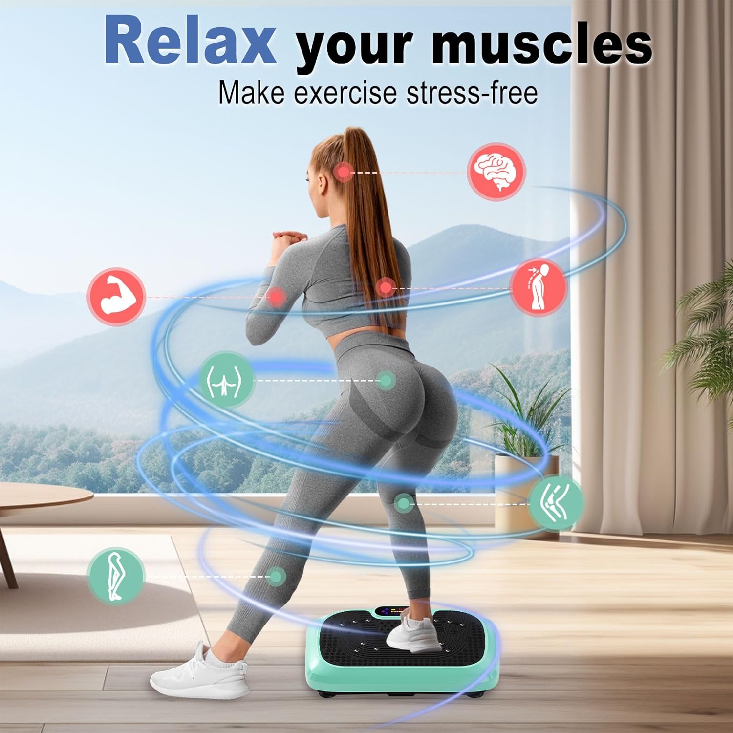 💝𝗧𝗼𝗱𝗮𝘆'𝘀 𝗦𝗽𝗲𝗰𝗶𝗮𝗹𝘀💝Buy 2 Get 2 Free💥Vibration Plate 66HZ 120 Levels with Lymphatic Drainage Machine