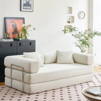 💥Last Day $33.99! 🔥4-in-1 Convertible Folding Sleeper Sofa Bed