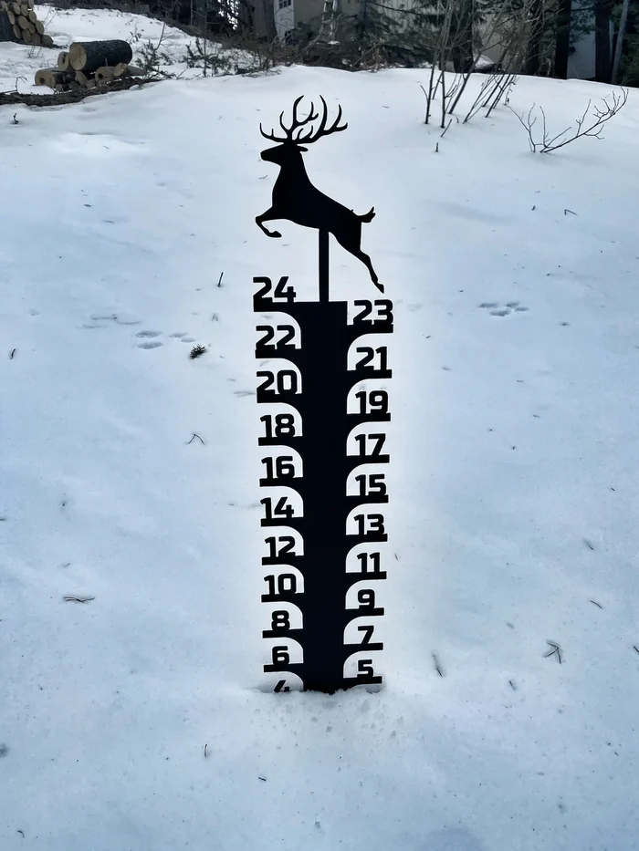 🔥Early Christmas Sale 50% Off-Iron Art Snow Gauge