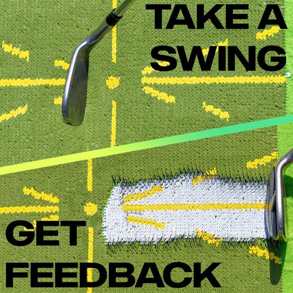 🏌Golf Training Mat for Swing Detection Batting