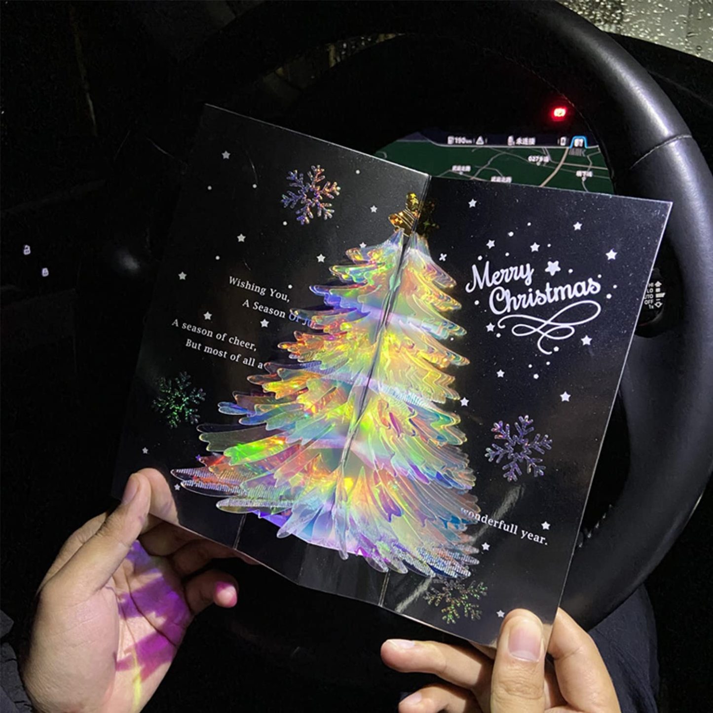 🔥Early Black Friday Sale - 3D Glitter Christmas Tree Greeting Card