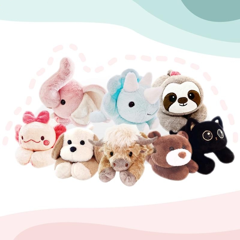 🔥HOT SALE NOW!!!💝Buy 2 Get 2 Free ✨3-5 Pounds Weighted Stuffed Animals with Unscented Microwavable Heating Pad