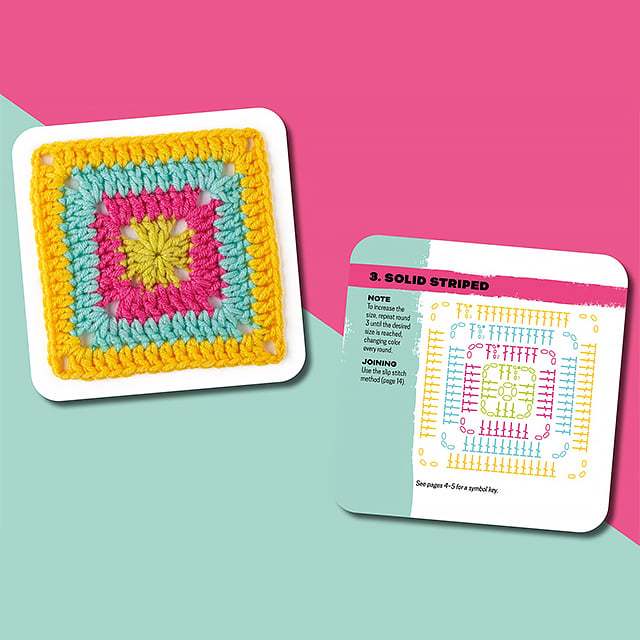 🎁The Granny Square Card Deck🌸[50 Mix & Match Designs]