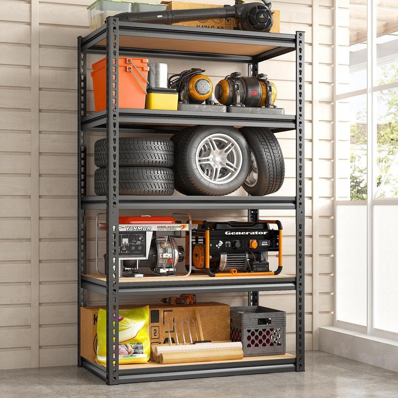 🎉𝗧𝗼𝗱𝗮𝘆'𝘀 𝗦𝗽𝗲𝗰𝗶𝗮𝗹𝘀💝Buy 2 Get 2 Free ✨5 Tier Adjustable Metal Storage Shelf