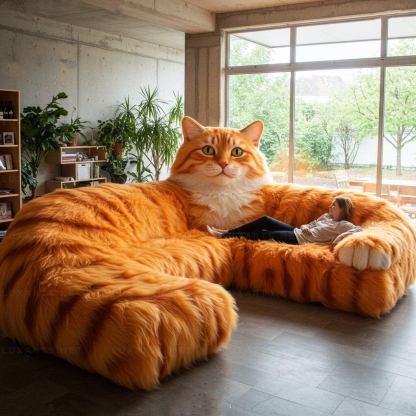 🐱Cat Shaped Sectional Sofas – 💕Unique & Stylish Seating for Cat Lovers