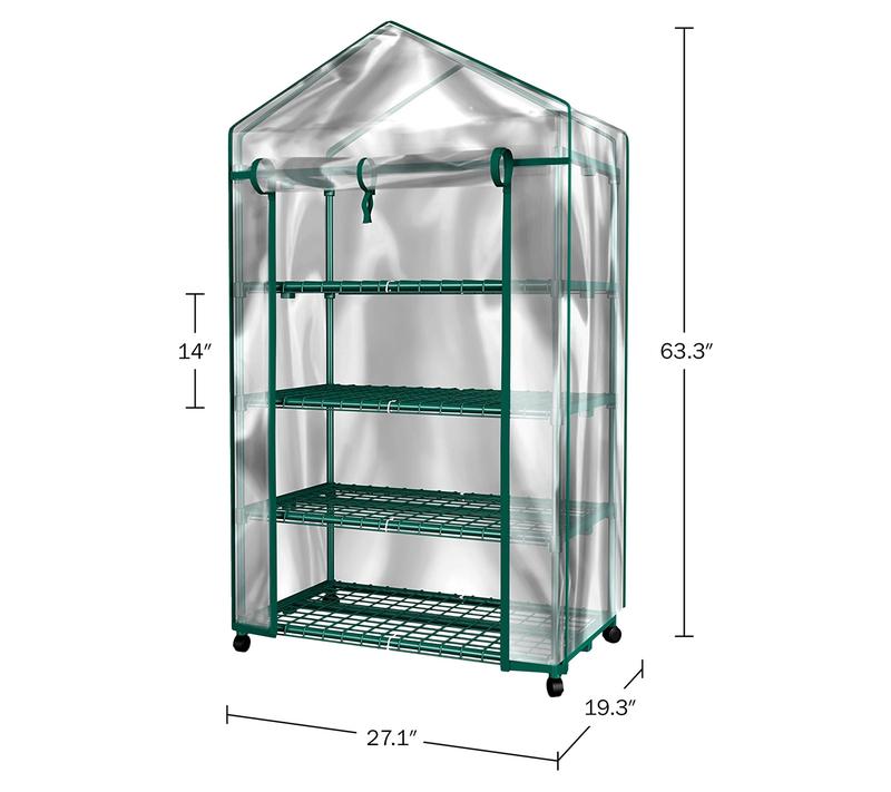 💝𝗧𝗼𝗱𝗮𝘆'𝘀 𝗦𝗽𝗲𝗰𝗶𝗮𝗹𝘀💝Buy 2 Get 2 Free🪴4-Tier Mini Greenhouse Portable Greenhouse