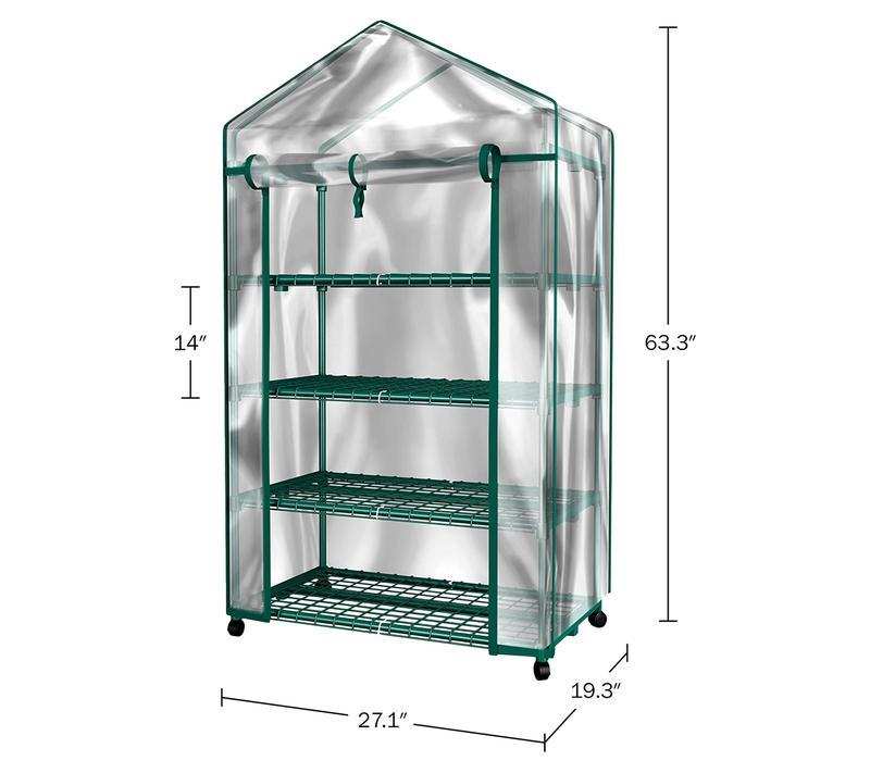💝𝗧𝗼𝗱𝗮𝘆'𝘀 𝗦𝗽𝗲𝗰𝗶𝗮𝗹𝘀💝Buy 2 Get 2 Free🪴4-Tier Mini Greenhouse Portable Greenhouse