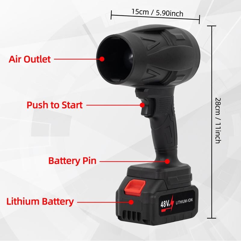 🔥HOT SALE NOW!!!💝Buy 2 Get 2 Free ✨Turbo Jet Blower, Cordless Turbo Super Power Air Duster
