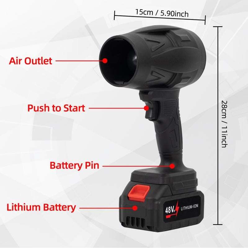 🔥HOT SALE NOW!!!💝Buy 2 Get 2 Free ✨Turbo Jet Blower, Cordless Turbo Super Power Air Duster