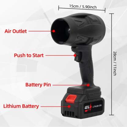 🔥HOT SALE NOW!!!💝Buy 2 Get 2 Free ✨Turbo Jet Blower, Cordless Turbo Super Power Air Duster
