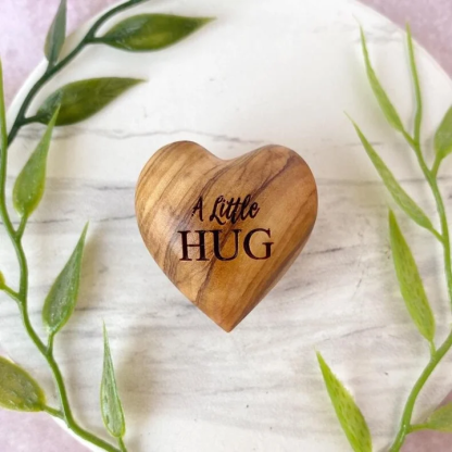 🔥Early Mother's Day Promotion-Pocket Hug Wooden Heart Token