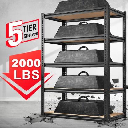 🎉𝗧𝗼𝗱𝗮𝘆'𝘀 𝗦𝗽𝗲𝗰𝗶𝗮𝗹𝘀💝Buy 2 Get 2 Free ✨5 Tier Adjustable Metal Storage Shelf