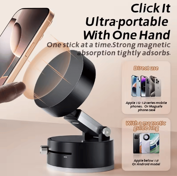 💥Upgraded Foldable Vacuum Magnetic Cell Phone Holder