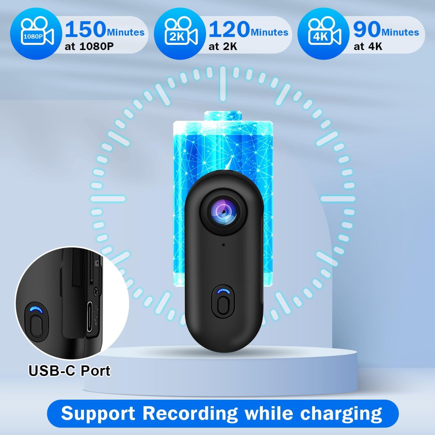 🔥Soon to Be Sold Out!!💝Buy 2 Get 2 Free💥i3 4K Thumb Action Camera