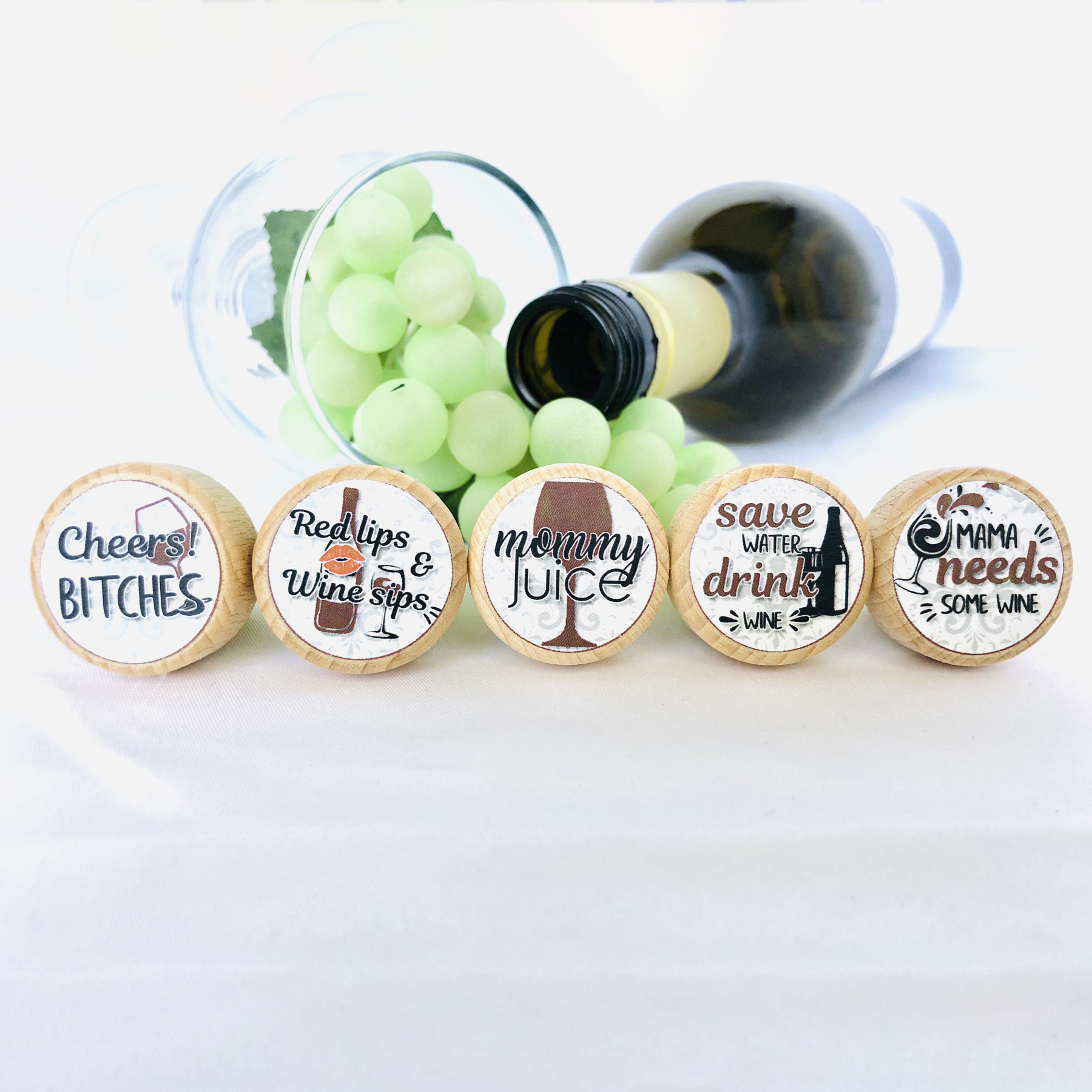 ✨Funny Saying Wine Stoppers