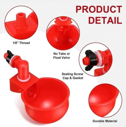 💥Last Day 50% Off--🔥Automatic Chicken Water Cup Bird Coop