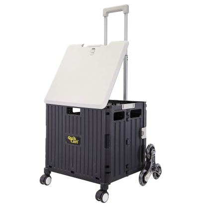 🎉𝗧𝗼𝗱𝗮𝘆'𝘀 𝗦𝗽𝗲𝗰𝗶𝗮𝗹𝘀💝Buy 2 Get 2 Free ✨Cart Stair Climber Multi-Purpose Rolling Crate w/ Swing Lid