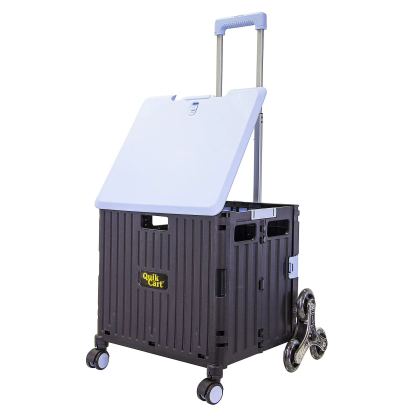 🎉𝗧𝗼𝗱𝗮𝘆'𝘀 𝗦𝗽𝗲𝗰𝗶𝗮𝗹𝘀💝Buy 2 Get 2 Free ✨Cart Stair Climber Multi-Purpose Rolling Crate w/ Swing Lid