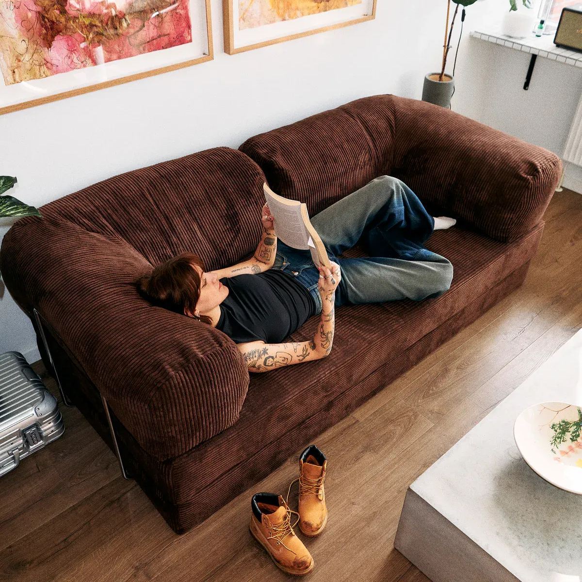 💥Last Day $35.99! 🔥4-in-1 Convertible Folding Sleeper Sofa Bed