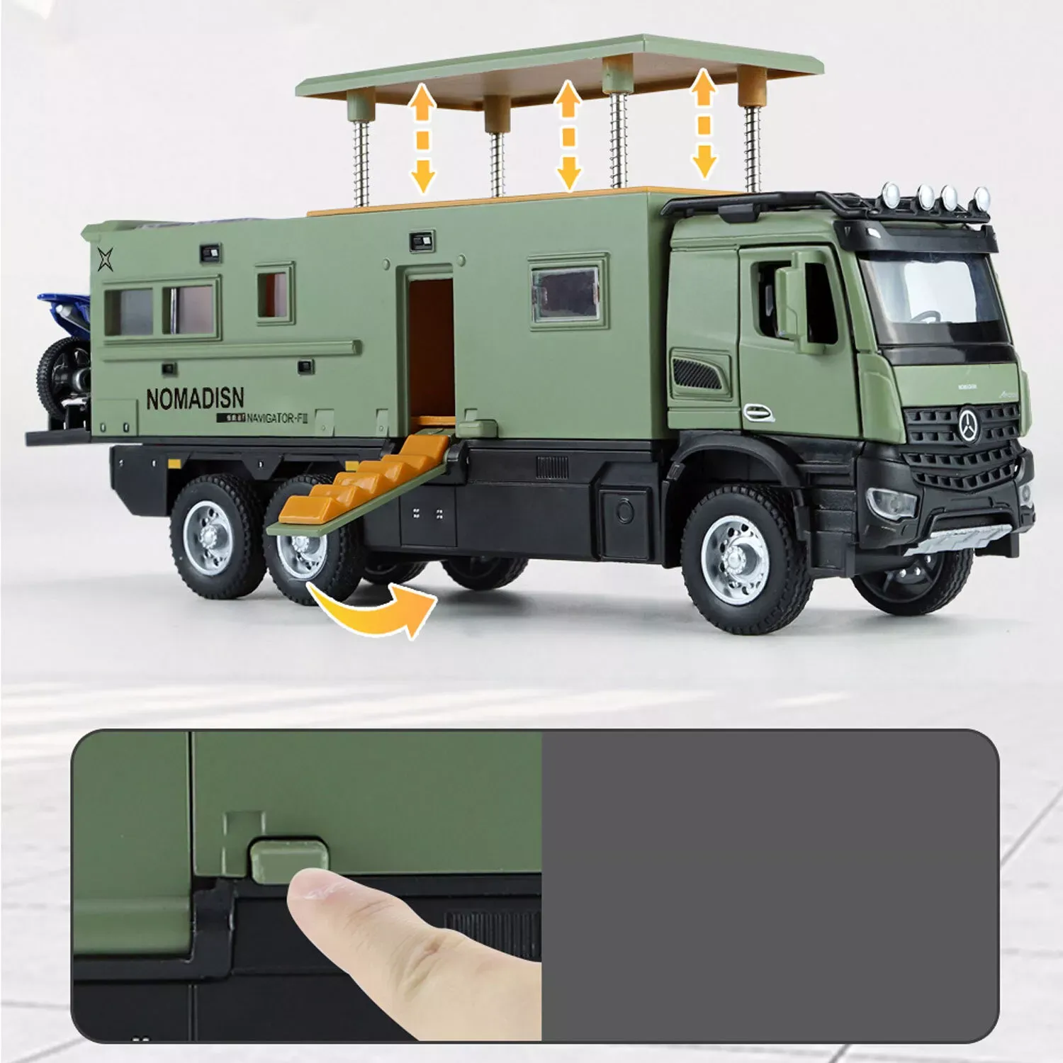 💝𝗧𝗼𝗱𝗮𝘆'𝘀 𝗦𝗽𝗲𝗰𝗶𝗮𝗹𝘀💝Buy 2 Get 2 Free🛻Extended alloy simulation camping vehicle truck
