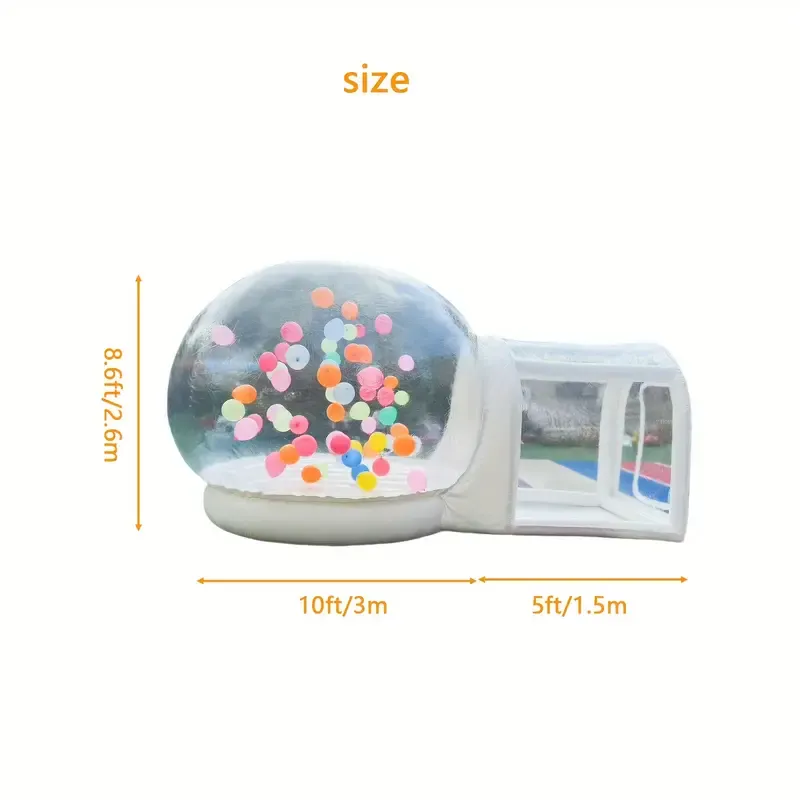 💝𝗧𝗼𝗱𝗮𝘆'𝘀 𝗦𝗽𝗲𝗰𝗶𝗮𝗹𝘀🎈Upgraded 10ft Inflatable Bubble House